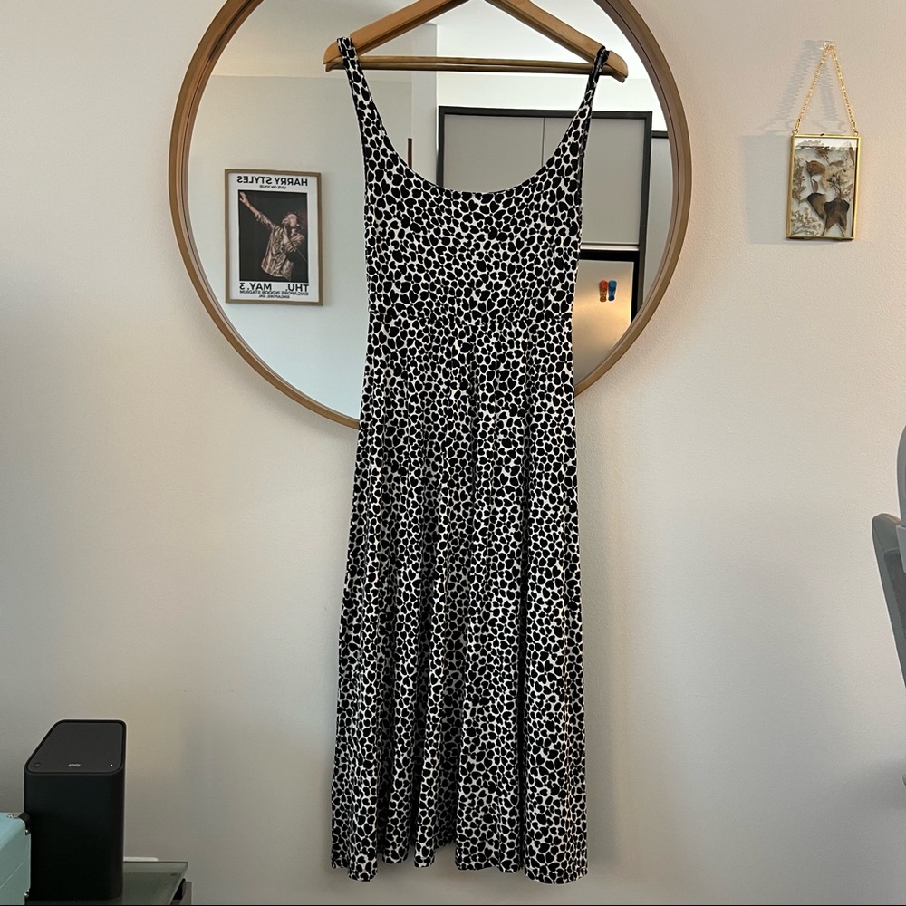 UO Leopard Print Maxi in Black & White